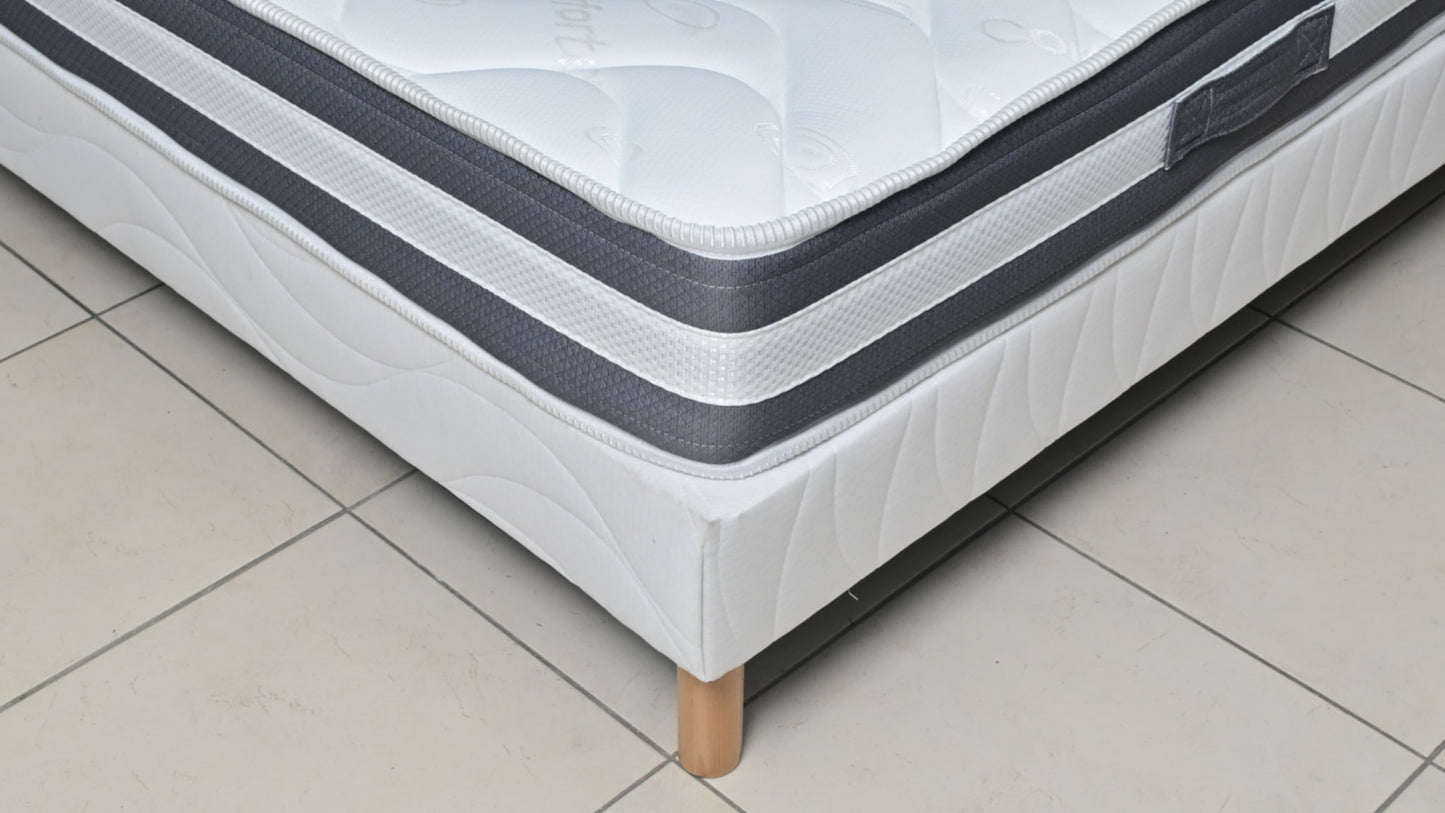 Matelas Perle Confort Plus 160x200x20 cm – Confort ferme et soutien optimal