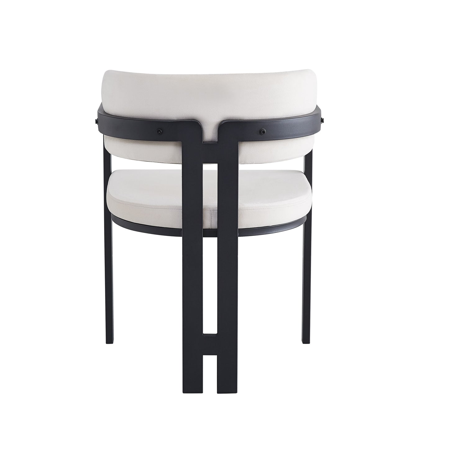 Chaise Mellow avec Pieds en Métal Noir – Assise Confort Élégante