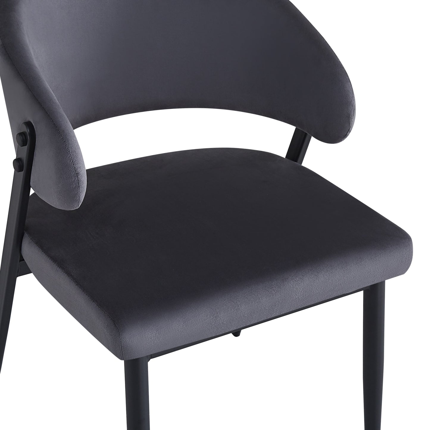 Chaise Lamia avec Pieds en Métal Noir – Élégance et Confort