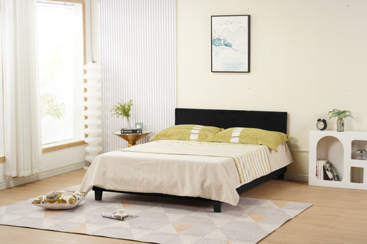 Lit Melbourne en velours 160x200 cm – Élégance et confort généreux