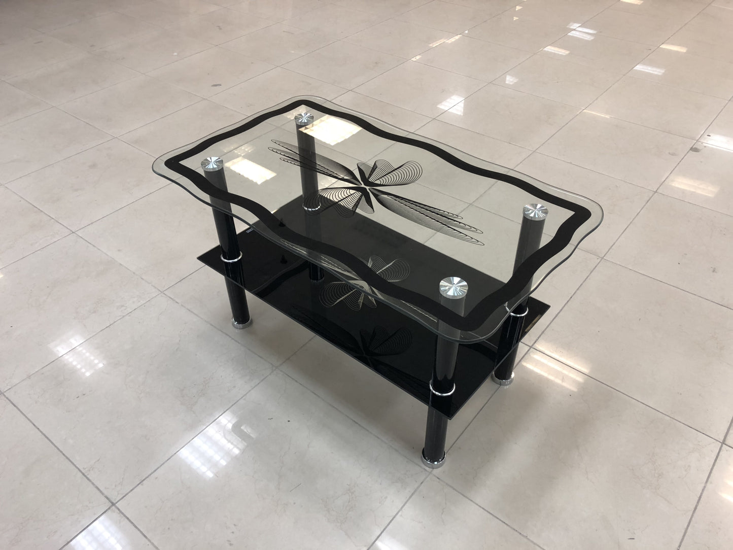 Table Basse Ines – Pieds Noirs & Design Moderne 74x45x43 cm