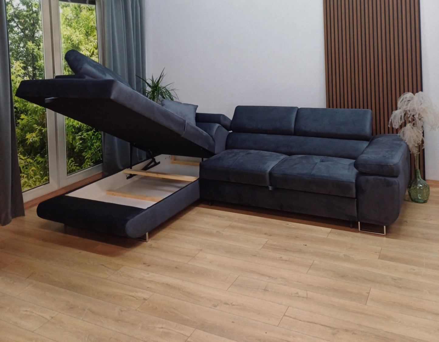 Canapé Toulouse – Angle droit convertible 275 x 205 cm