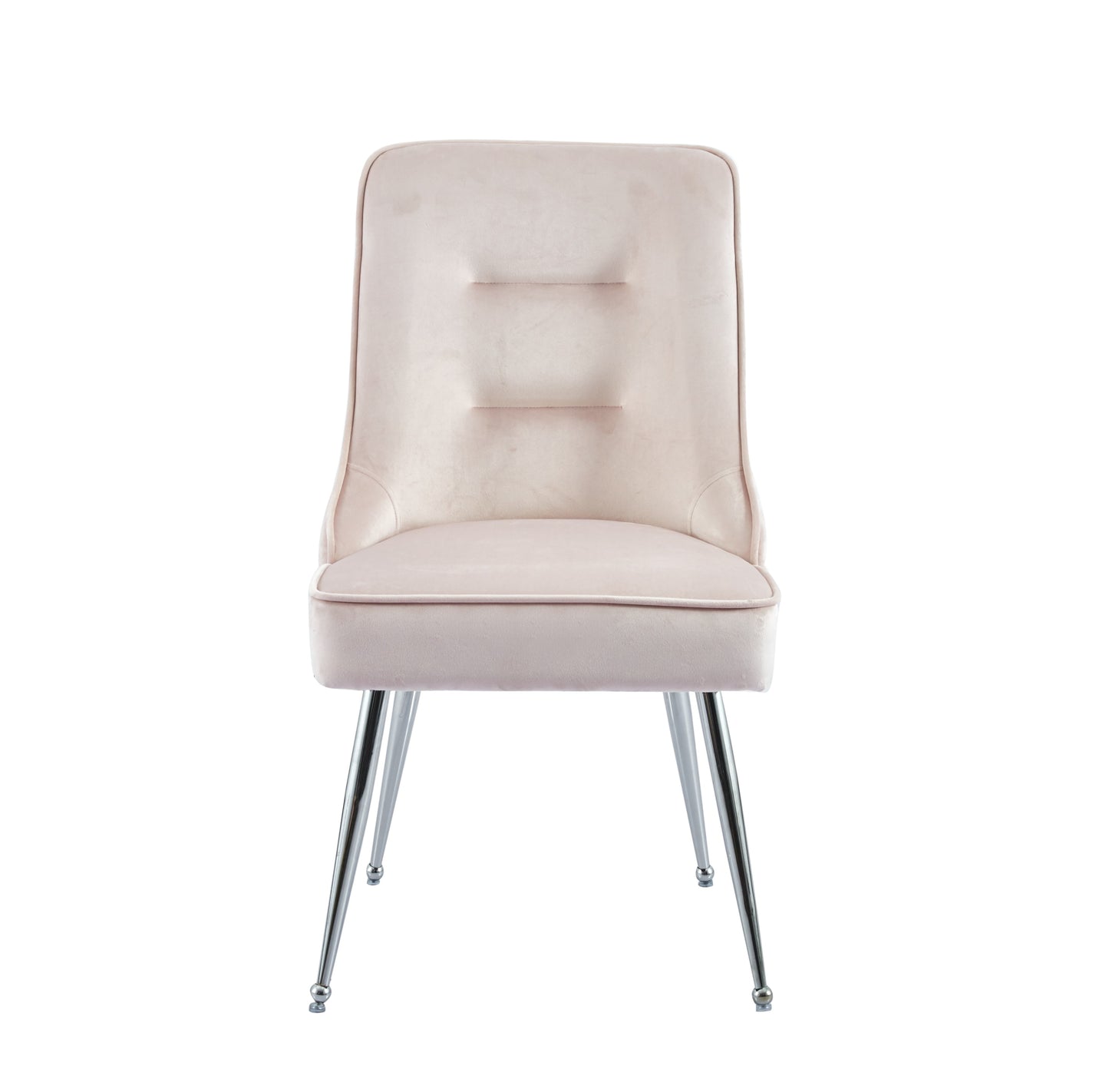 Chaise Zip en Velours avec Pieds Chromés – Confort et Style