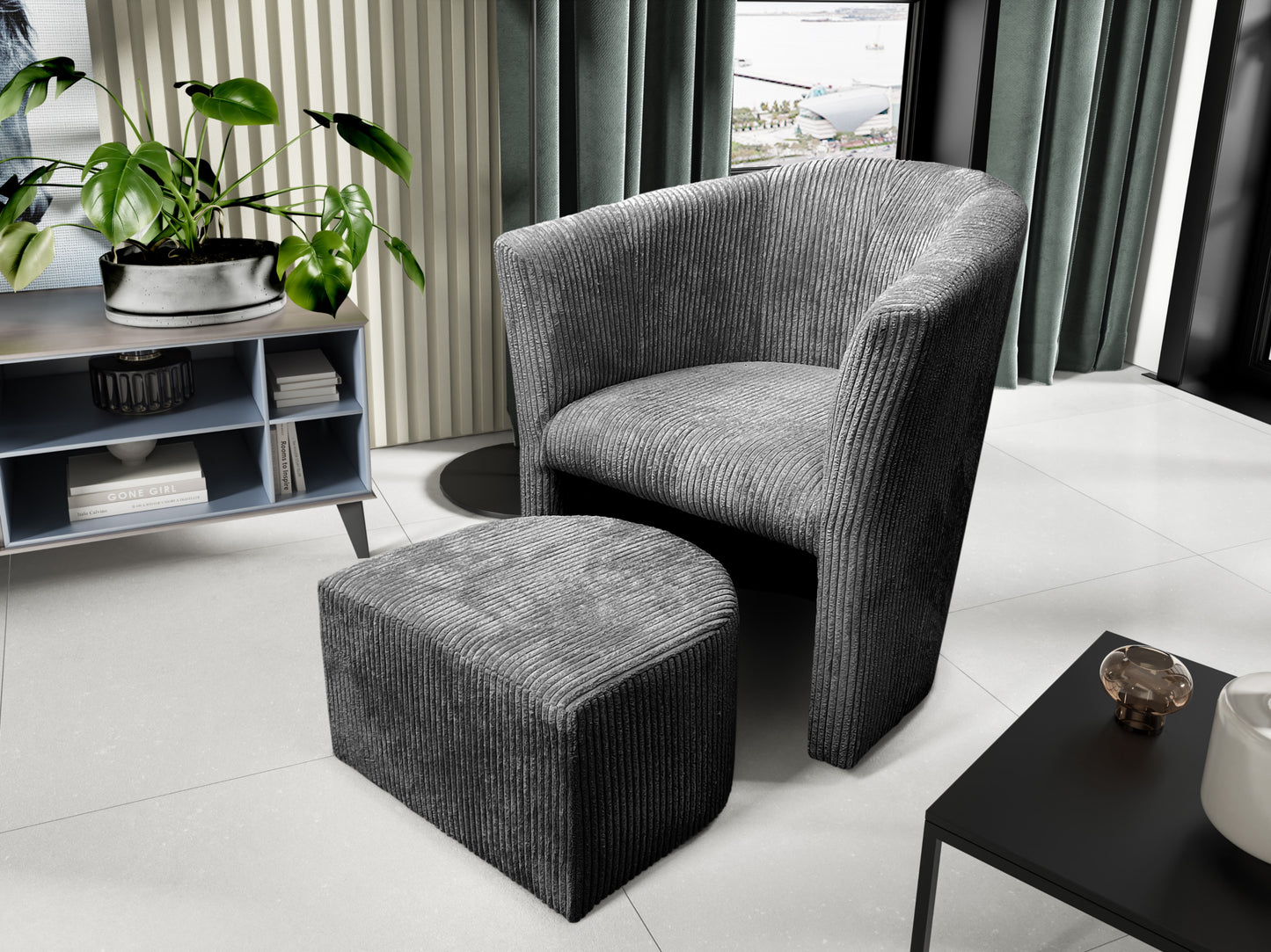 Fauteuil Lina – Élégance et confort en velours