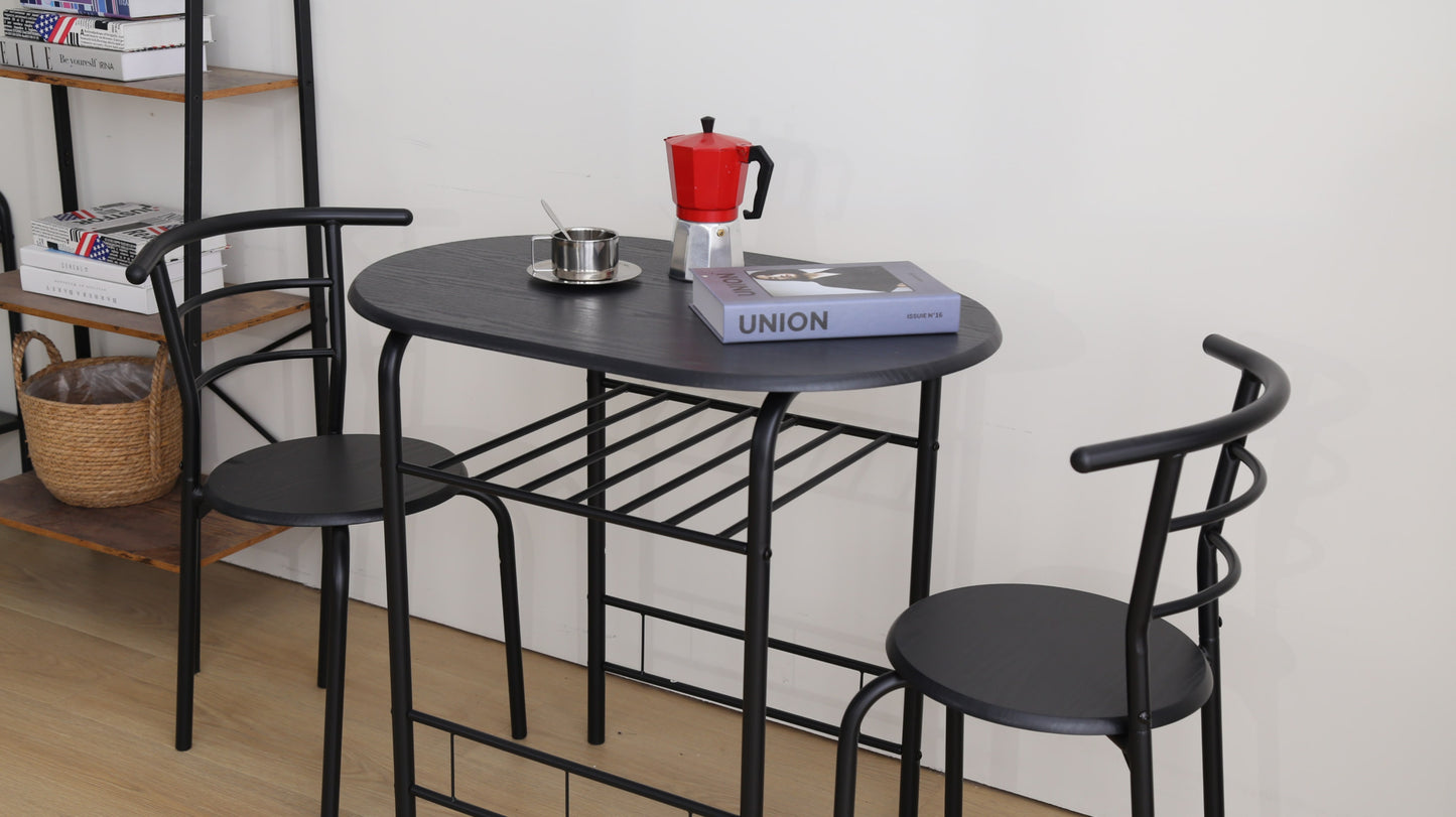 Ensemble Carry 2+1 – Table 80x53x74 cm avec 2 chaises