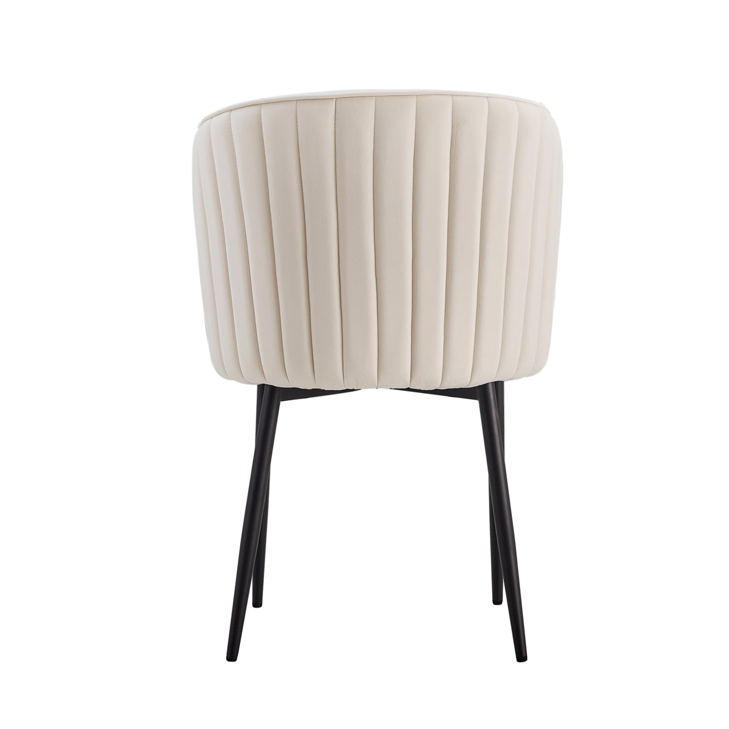 Chaise Diana en Velours avec Pieds Métal Noir – Élégance Moderne
