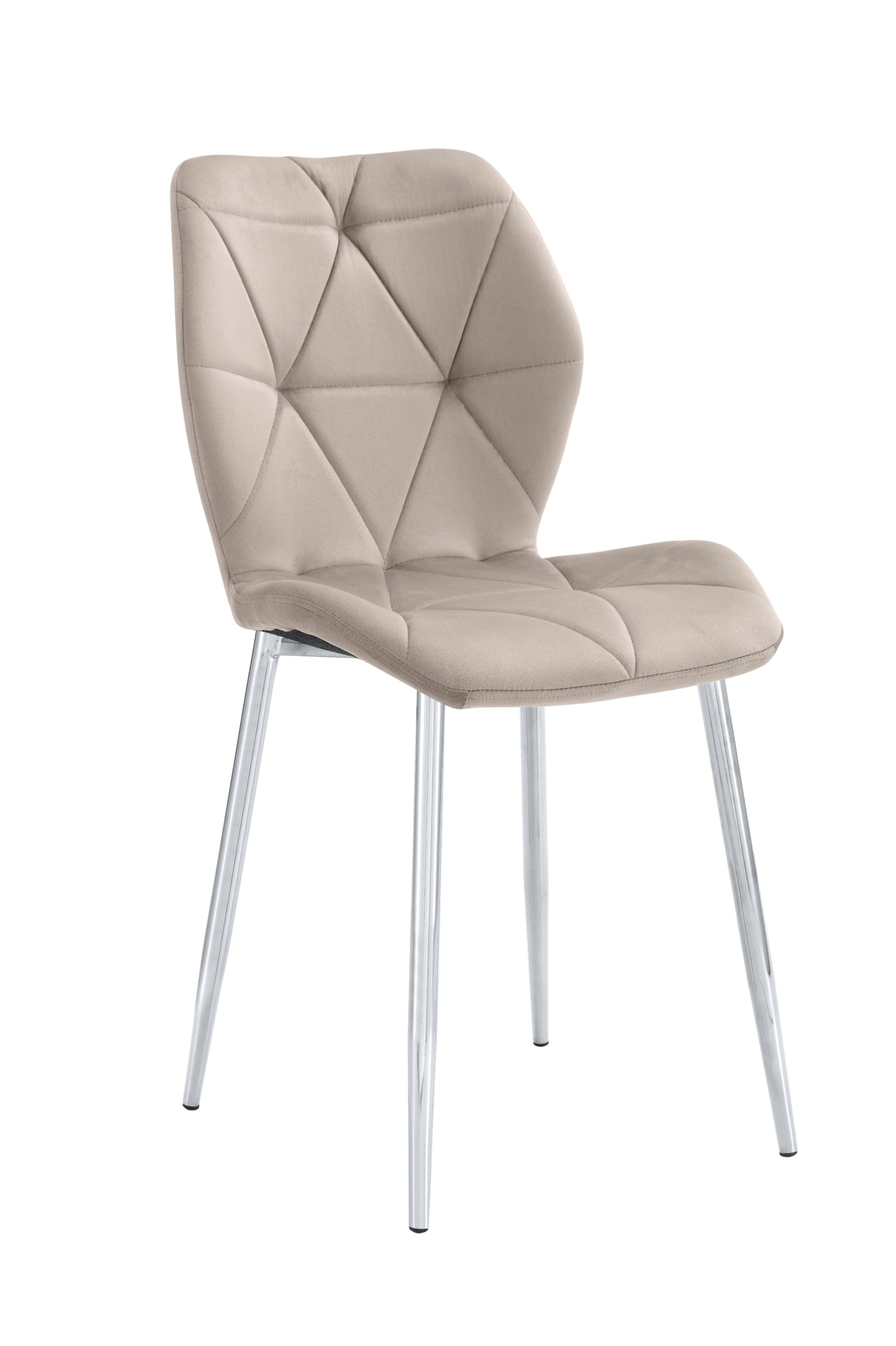 Chaise Coquillage avec Pieds Chromés – Élégance et Confort