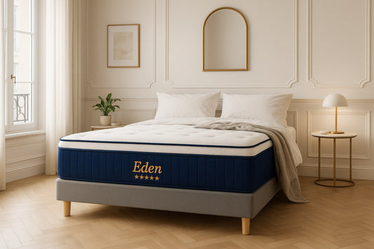 Matelas à Ressorts avec Surmatelas Eden 140x190x32 cm