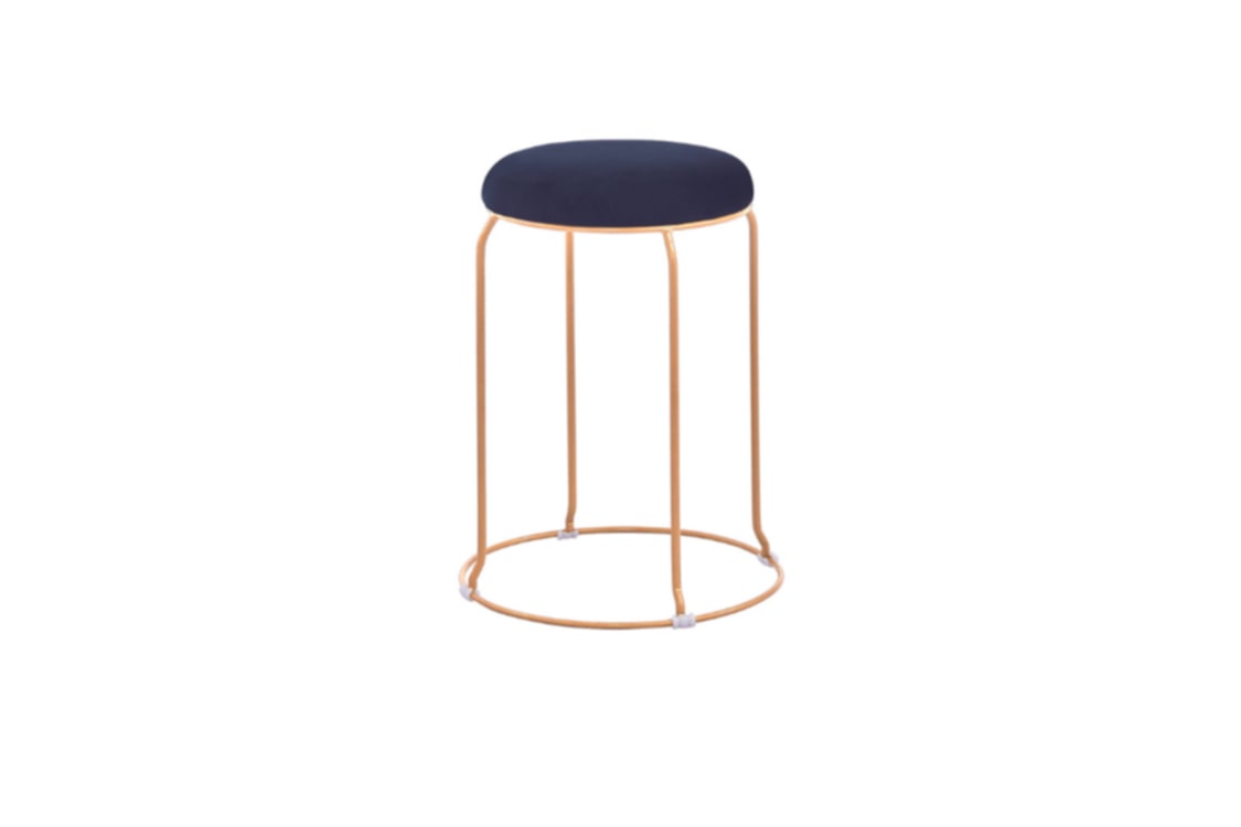 Lot de 10 Tabourets Empilables en Velours Doré – Confort et Praticité