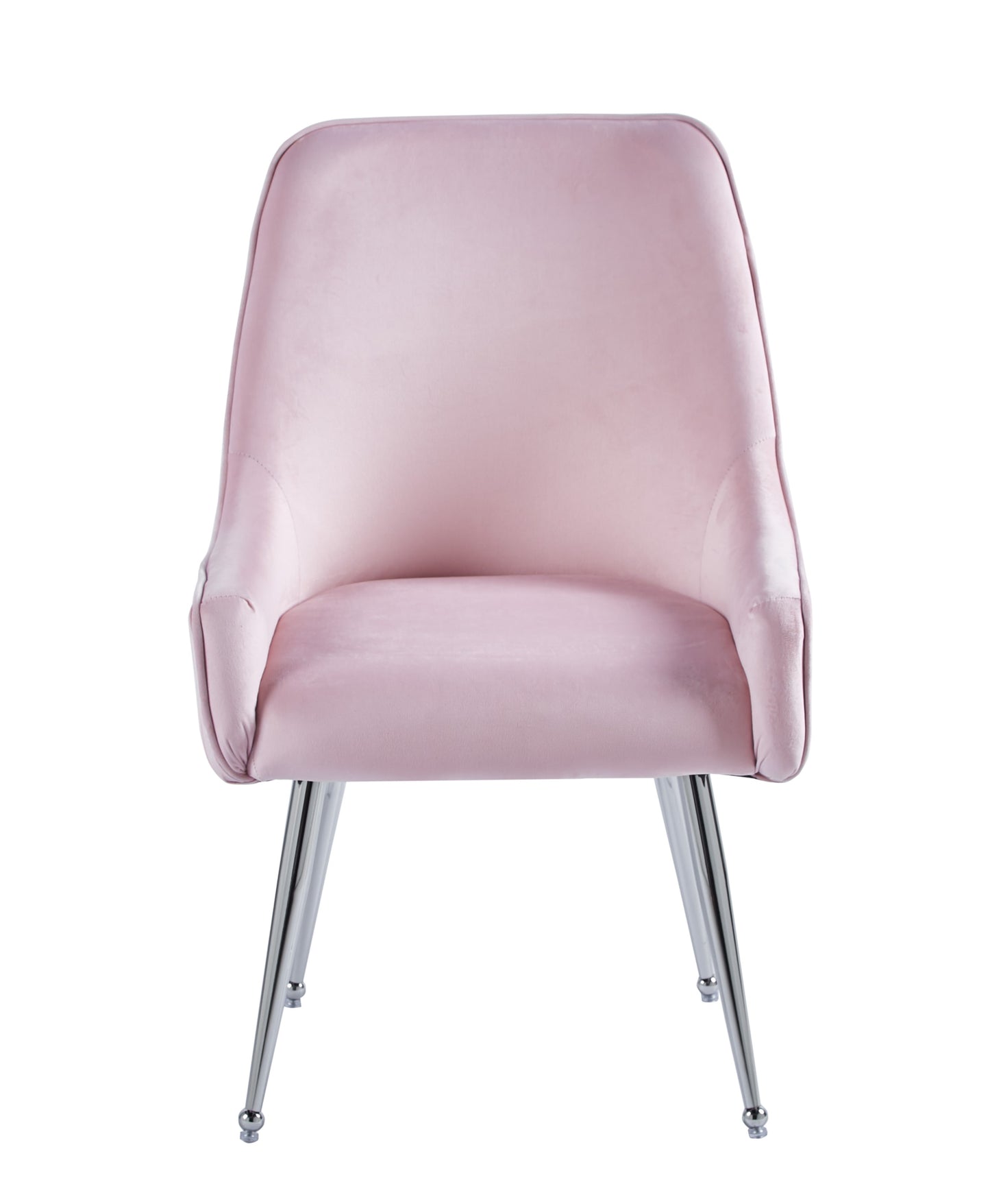 Chaise Luxury en Velours avec Pieds Chromés – Élégance et Confort
