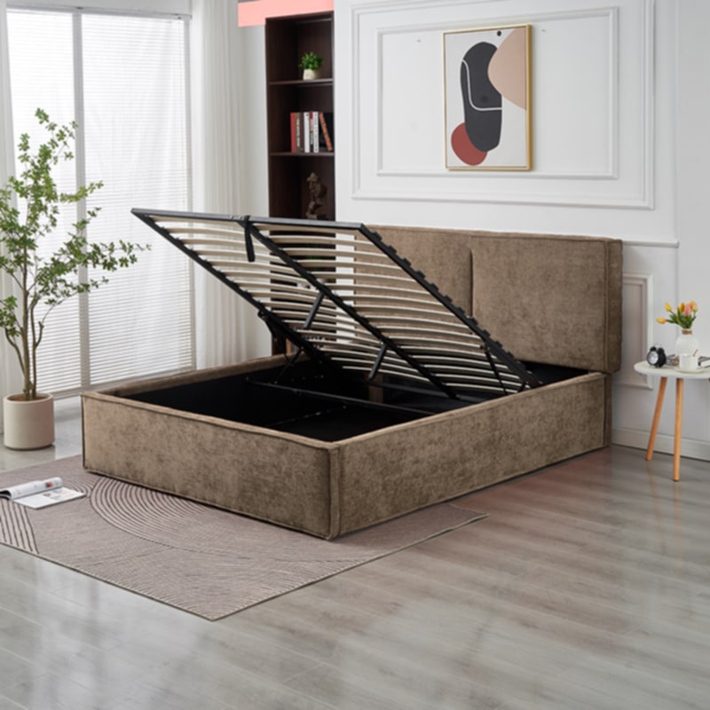 Lit Double Coffre Oliva – 140x190 cm