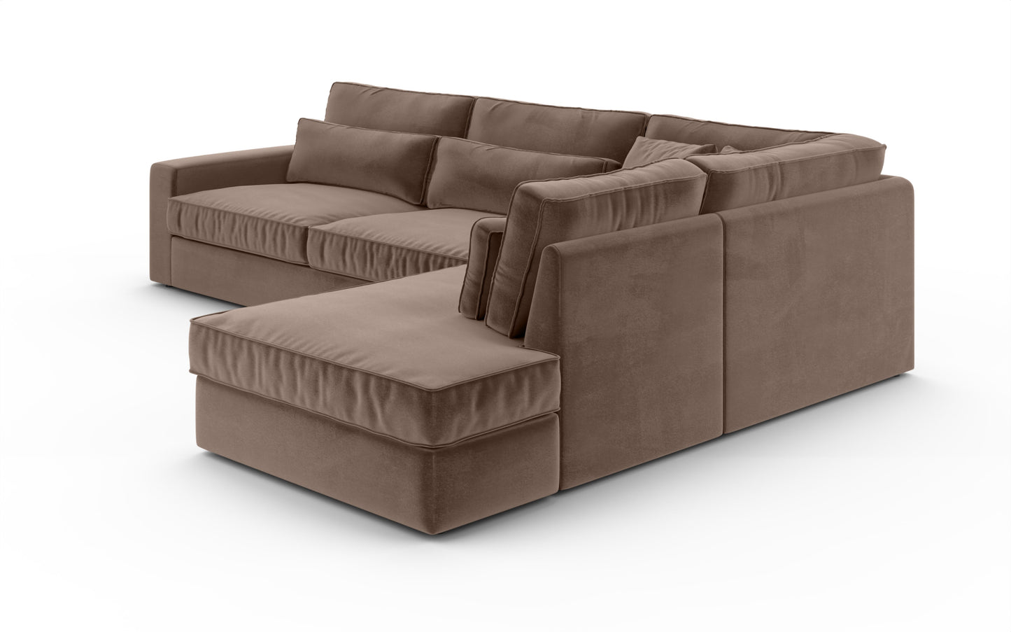 Canapé Bristola – Grand canapé d’angle droit moderne (315X230 cm)