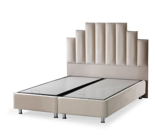 Lit « Polo » double coffre – Élégance et Confort