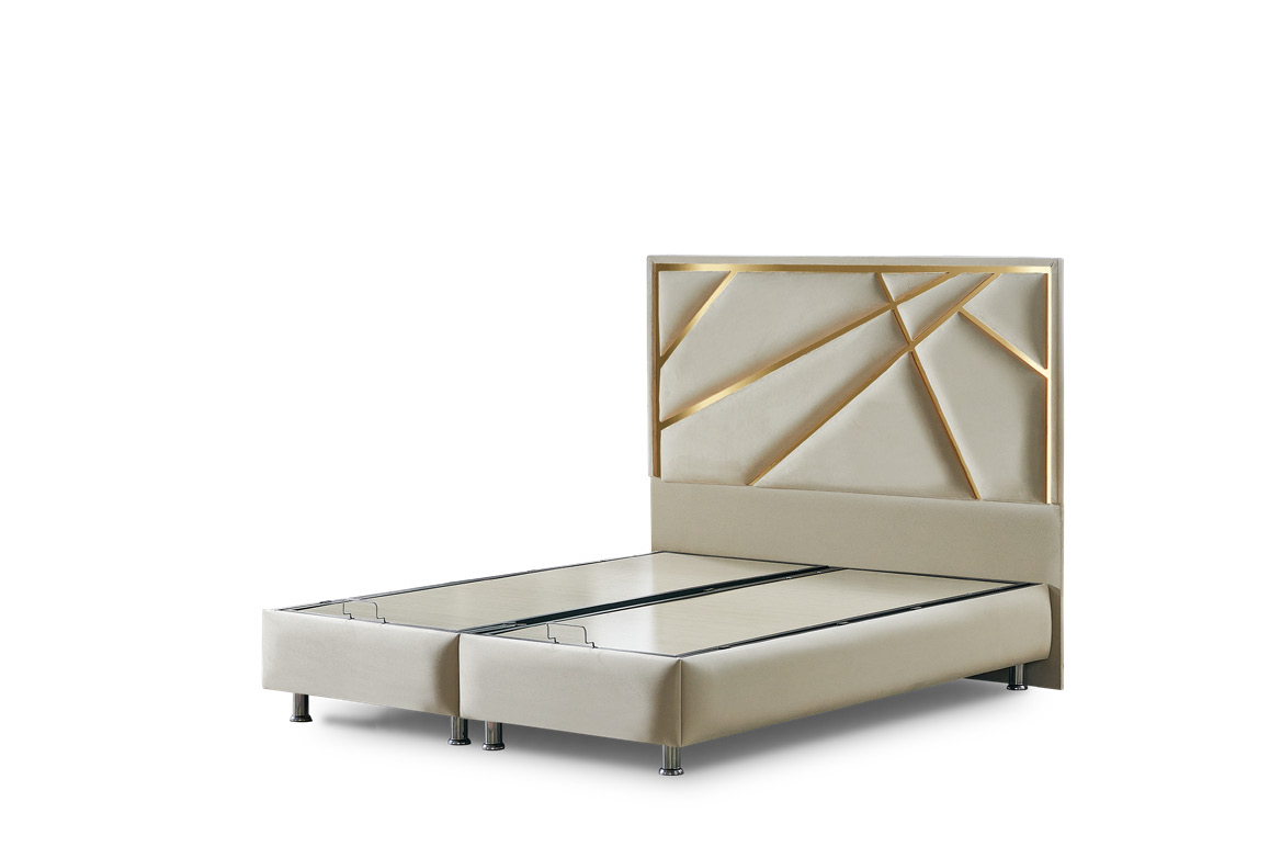 Lit « Oslo » double coffre – Style Scandinave et Confort Moderne