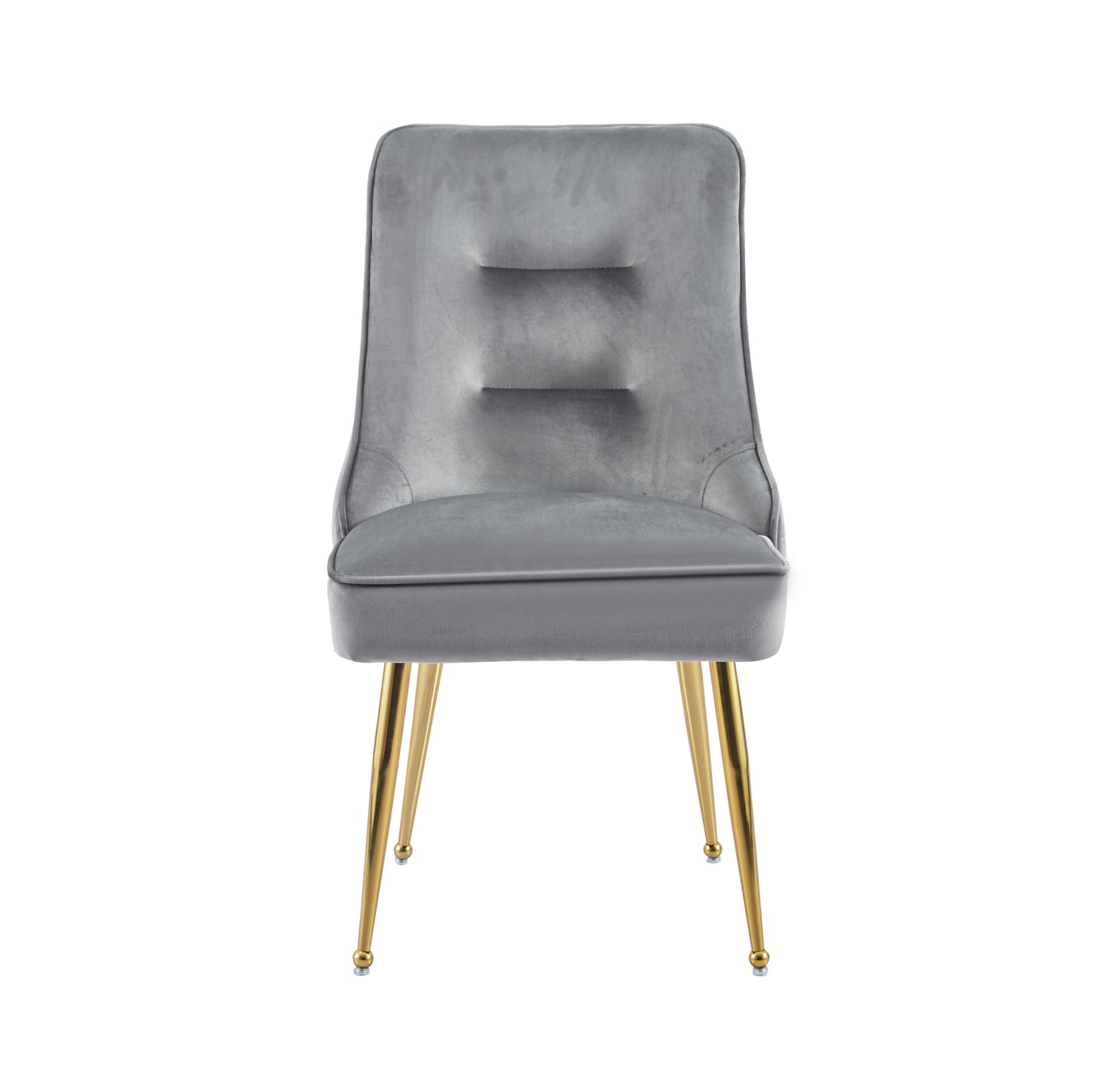 Chaise Zip en Velours avec Pieds Dorés – Confort et Raffinement
