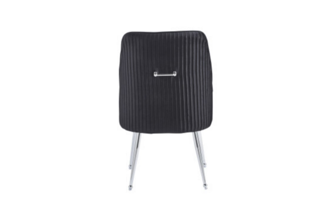 Chaise Luxury en Velours avec Pieds Chromés – Élégance et Confort