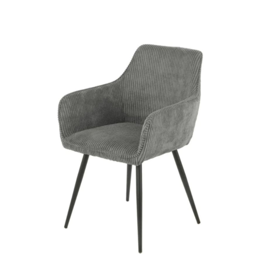 Chaise Colorado en Tissu Anthracite – Élégance et Confort