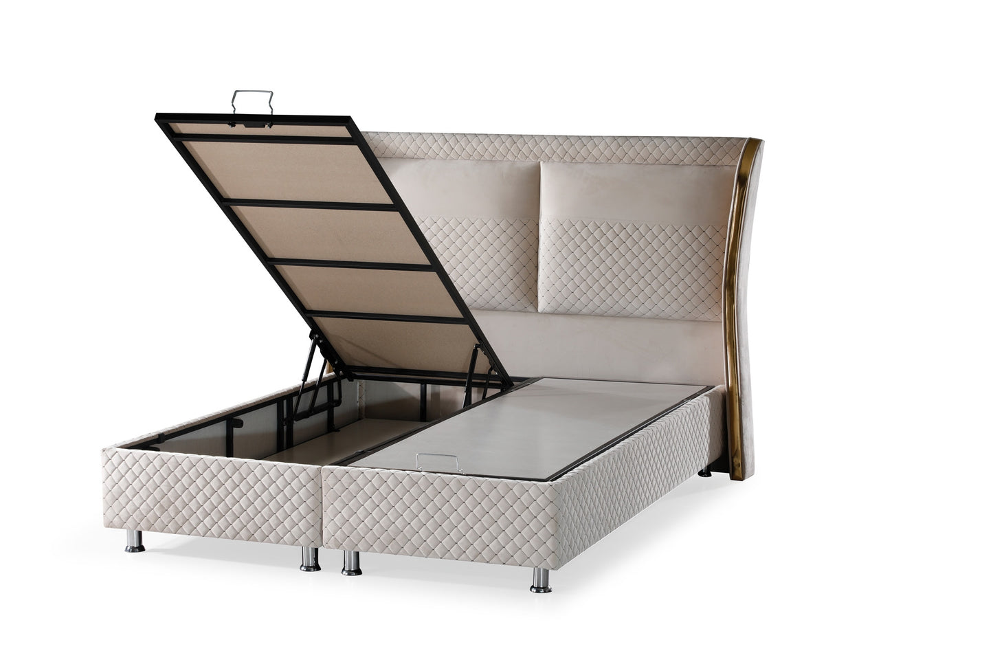 Lit « Sweet Sleep » double coffre – Confort et Élégance