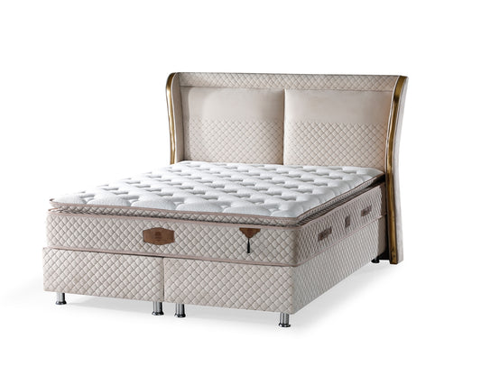 Lit « Sweet Sleep » double coffre – Confort et Élégance