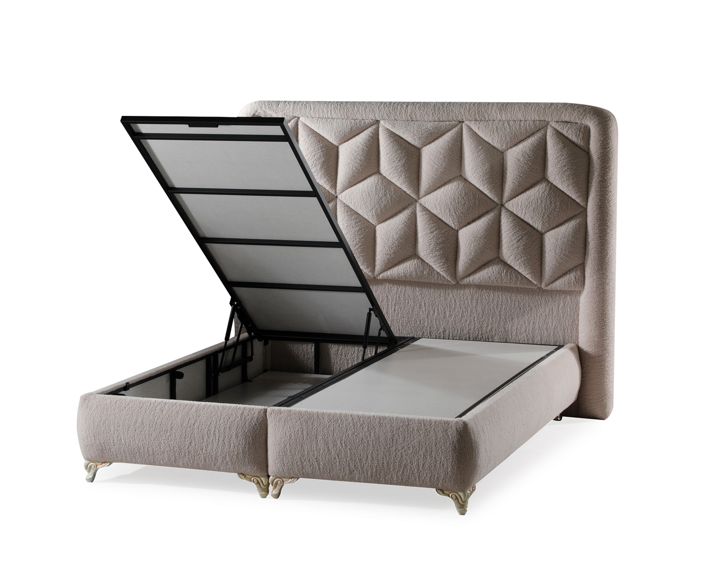 Lit « Titanih » double coffre – Confort et Élégance Contemporaine