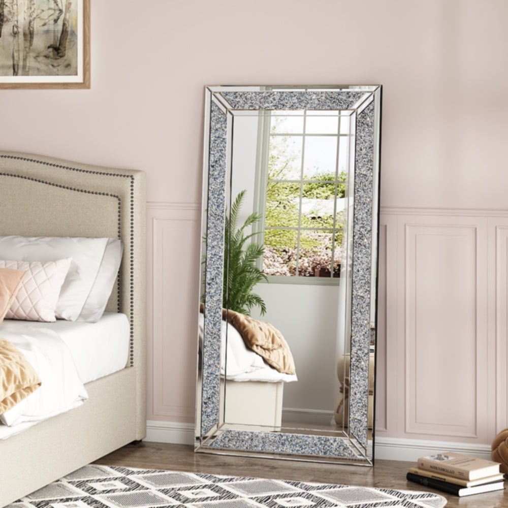 Miroir rectangle scintillant XL 160x80 cm – Élégance et luminosité