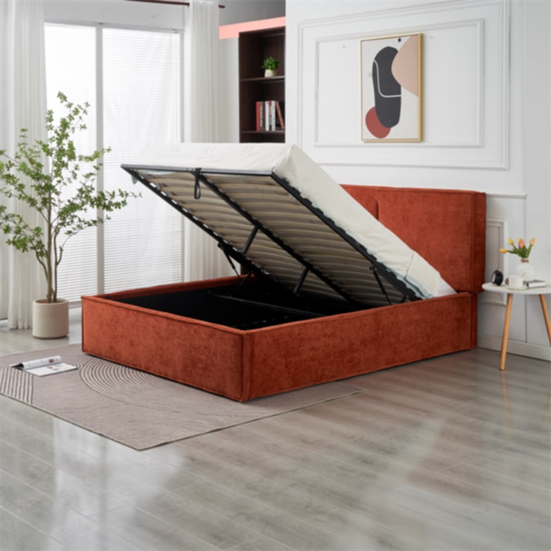 Lit Double Coffre Oliva – 140x190 cm