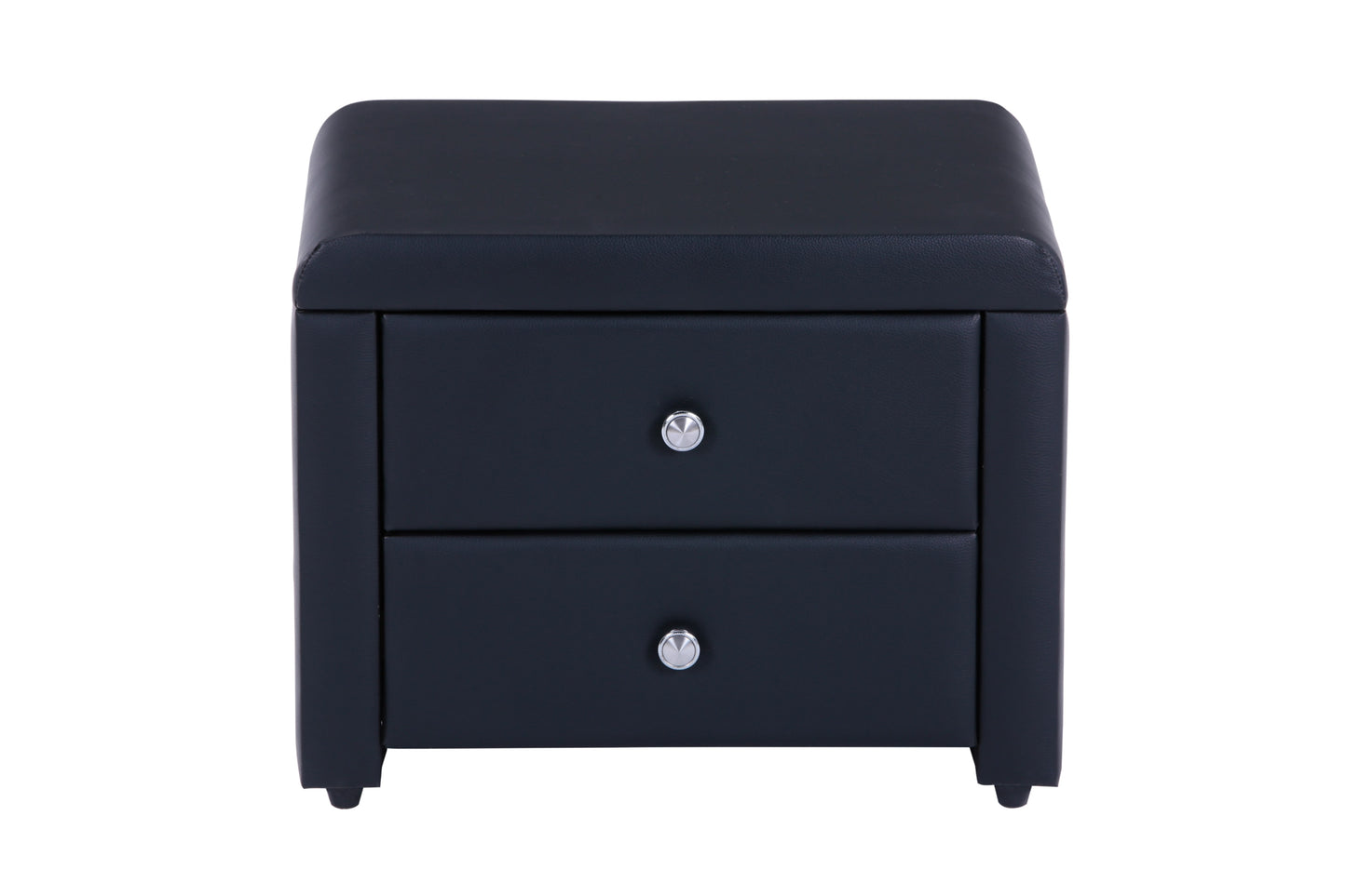 Chevet Malte Noir 50x38x38 cm
