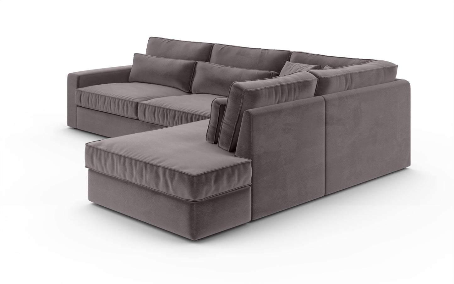 Canapé Bristola – Grand canapé d’angle droit moderne (315X230 cm)
