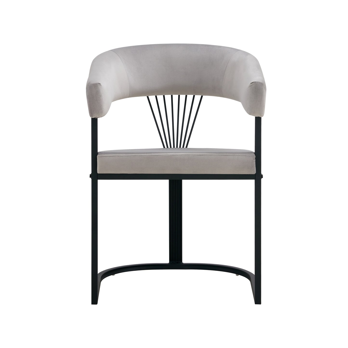 Chaise Brittany avec Accoudoirs en Velours et Pieds Métal Noir – Élégance et Confort