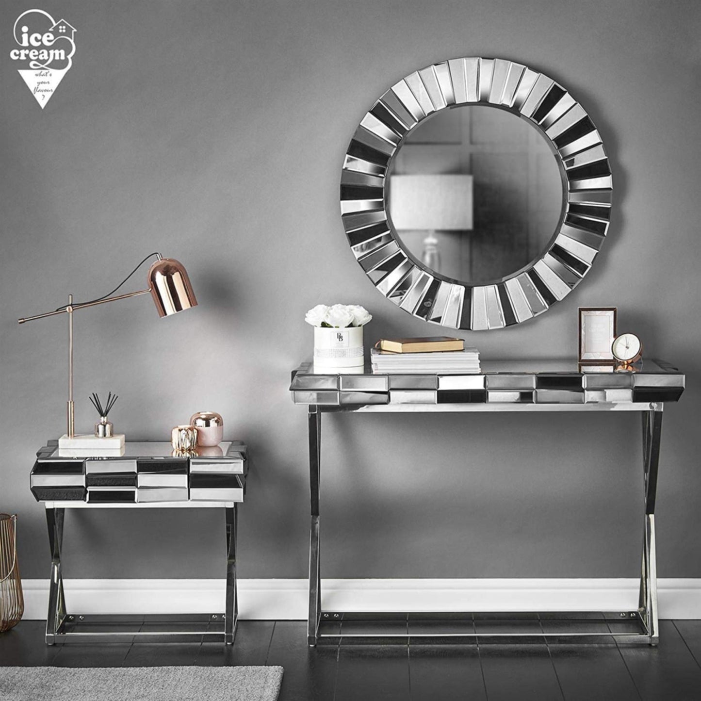 Miroir Mozaik 80 cm – Design moderne et élégant