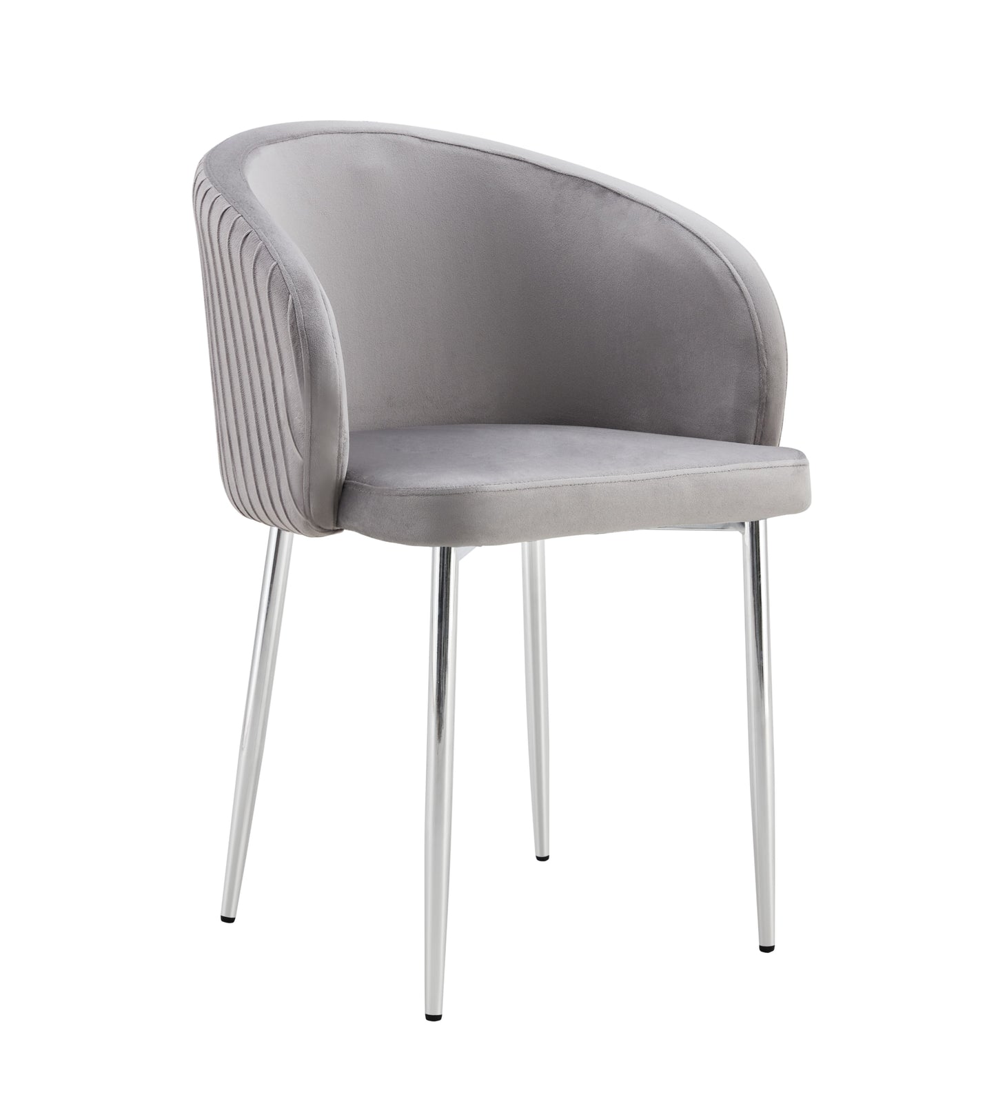 Chaise Carlita avec Accoudoirs et Pieds Chromés – Confort et Élégance