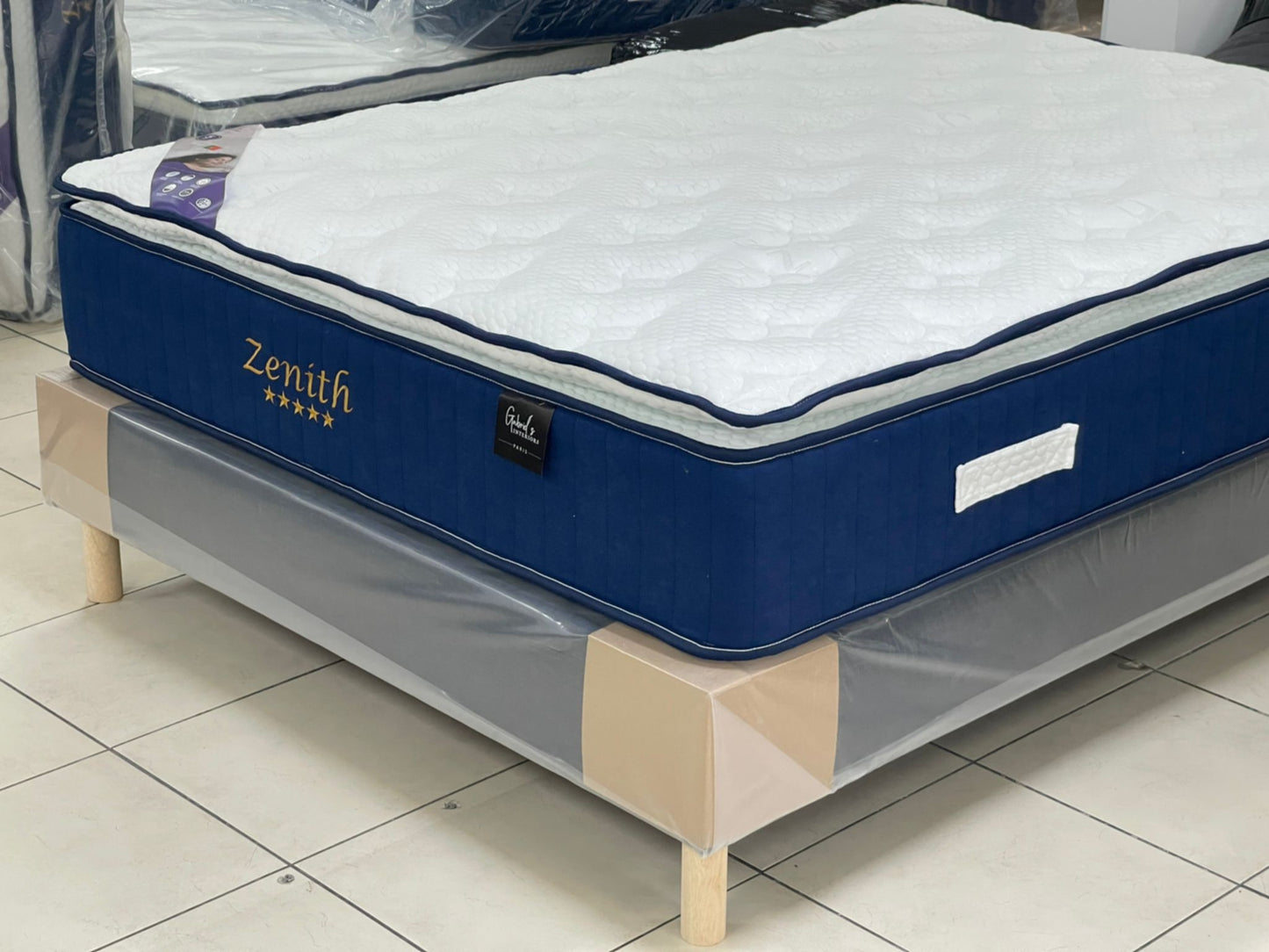 Matelas à Ressorts avec Surmatelas Zenith 160x200x32 cm