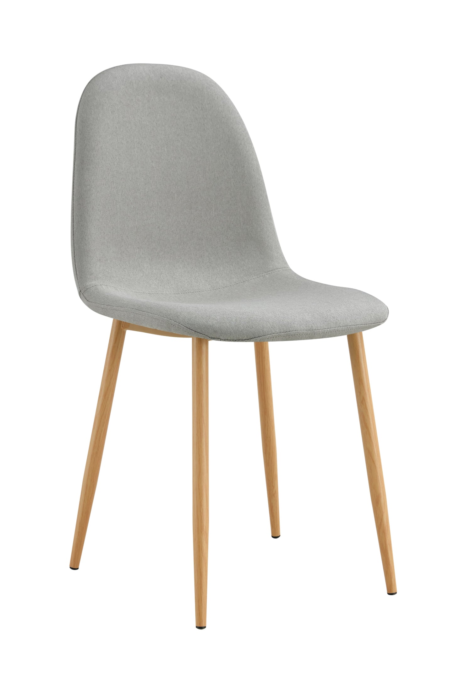 Chaise Scandinave en Tissu avec Pieds en Bois – Style Nordique et Confort