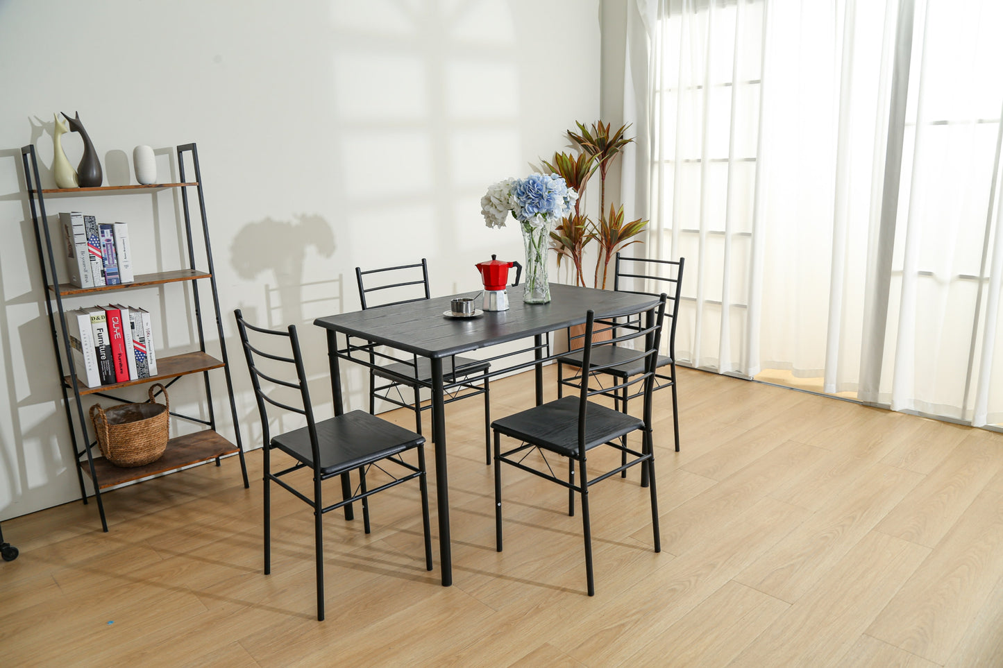 Ensemble Tuti 4+1 – Table 110x70x75 cm et 4 chaises