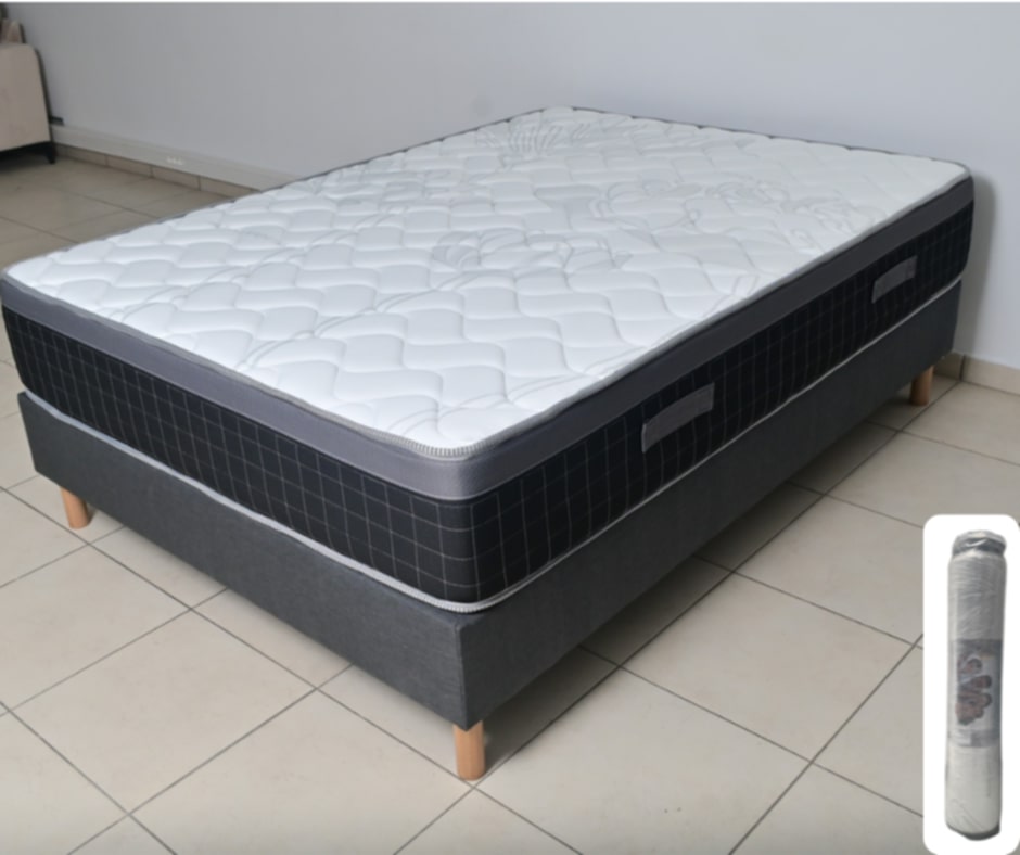 Matelas roulé 140x190x30 cm – Confort pratique et soutien durable