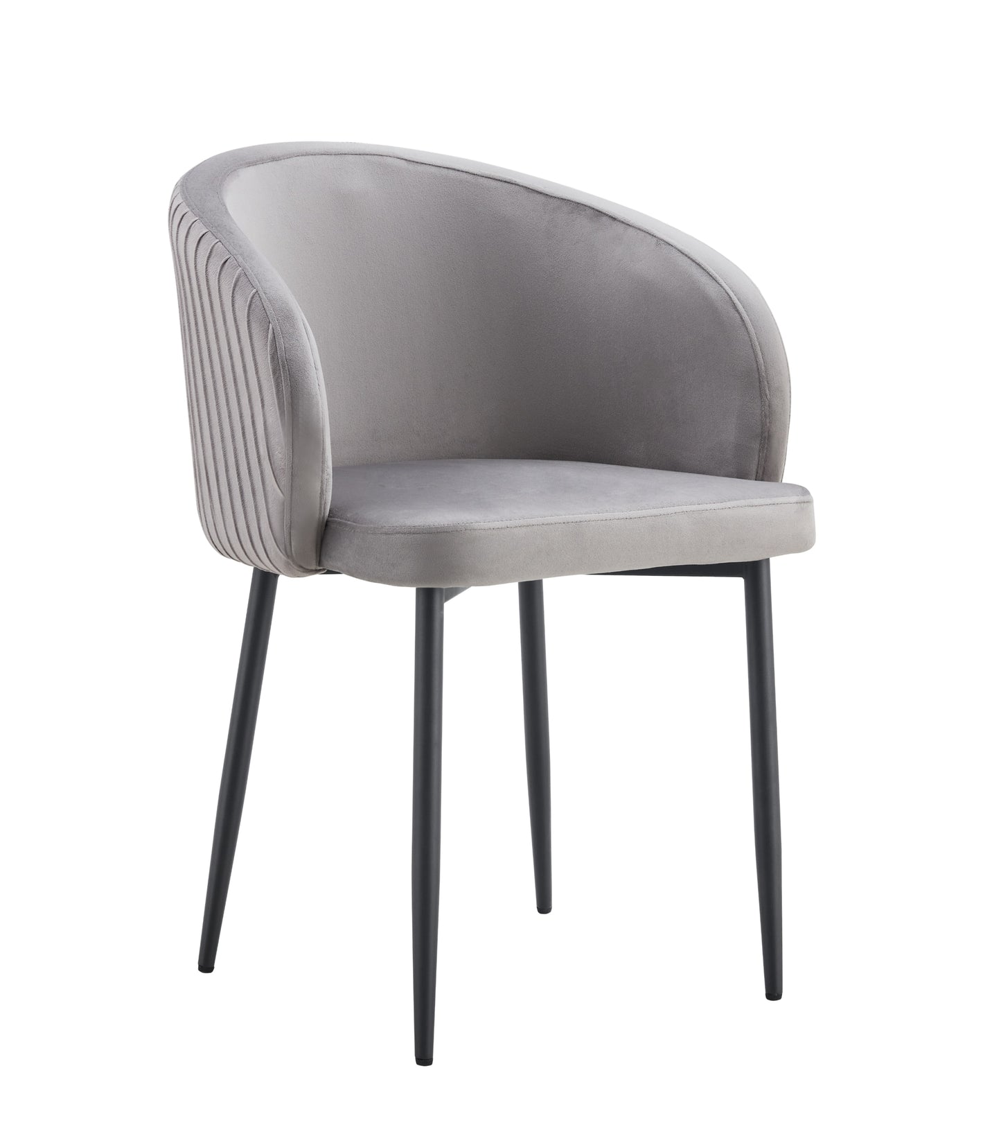 Chaise Carlita avec Accoudoirs et Pieds Métal Noir – Élégance et Confort
