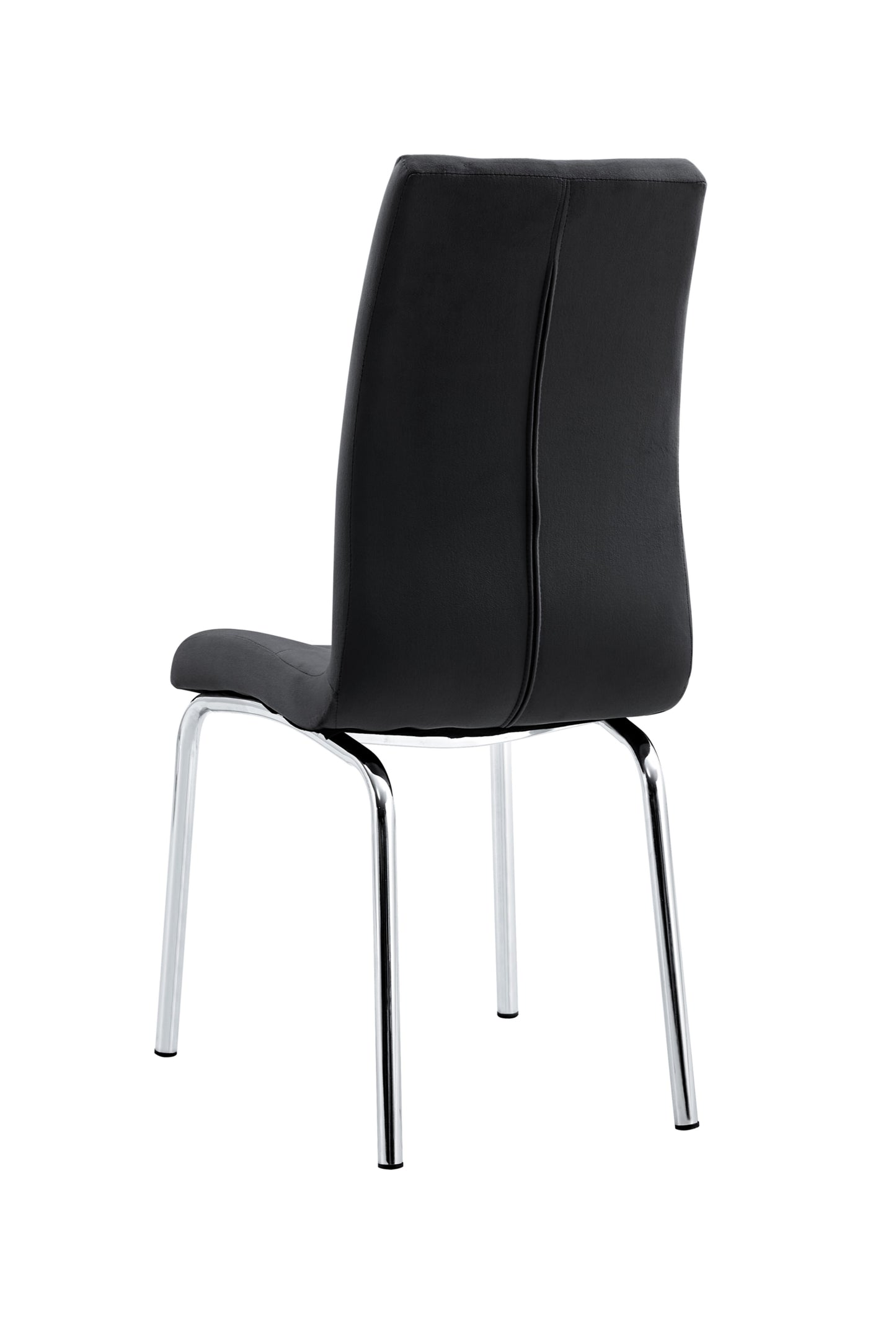 Chaise Emma en Velours Noir – Élégance et Confort
