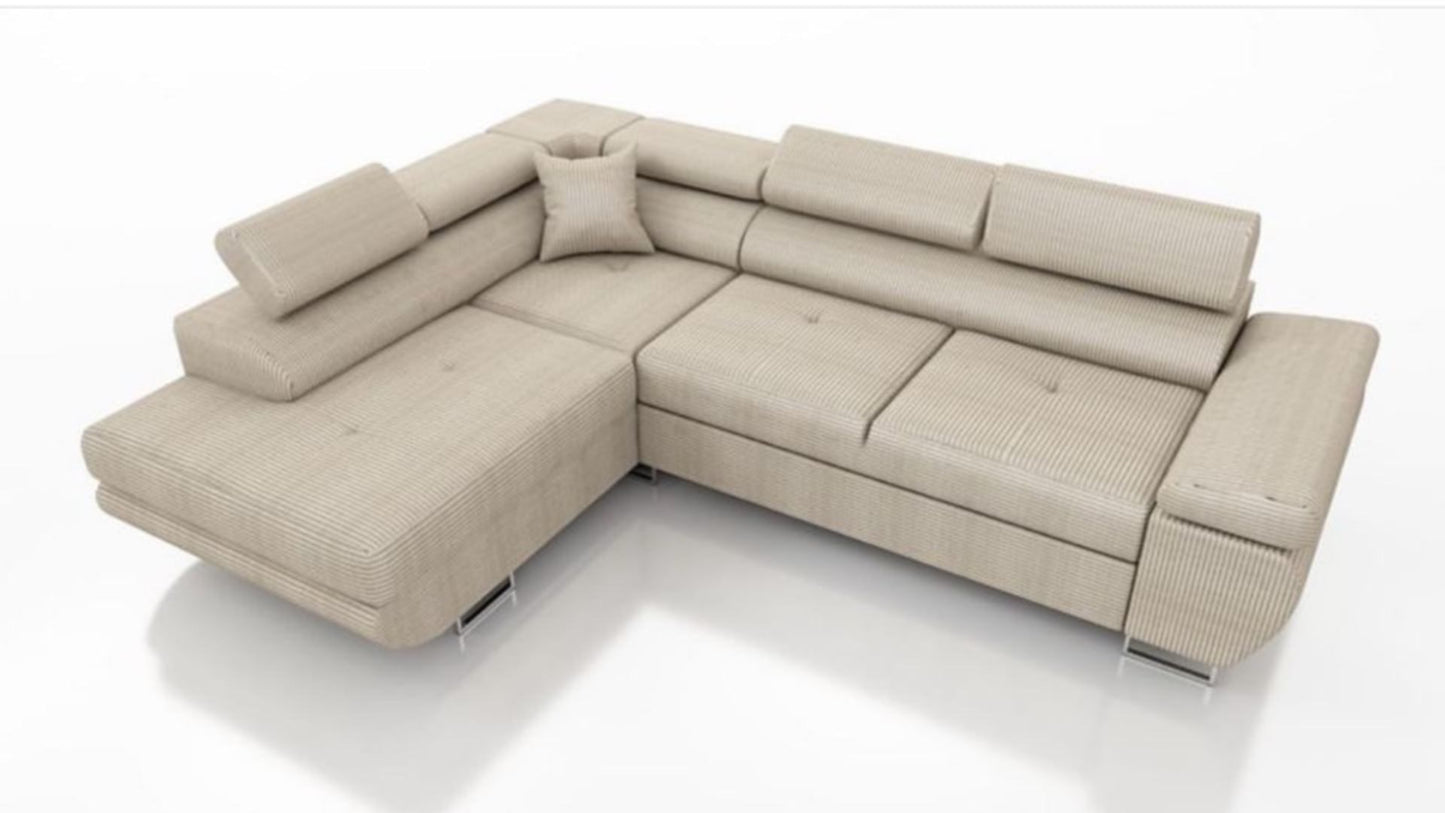 Canapé Toulouse – Angle gauche convertible 275 x 205 cm