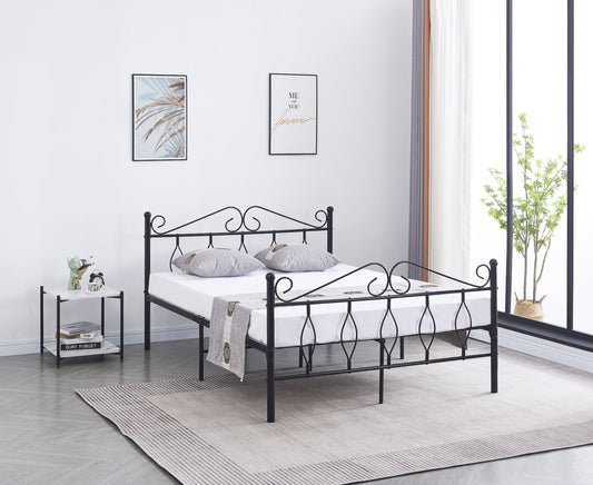 Lit en Métal Noir Julie