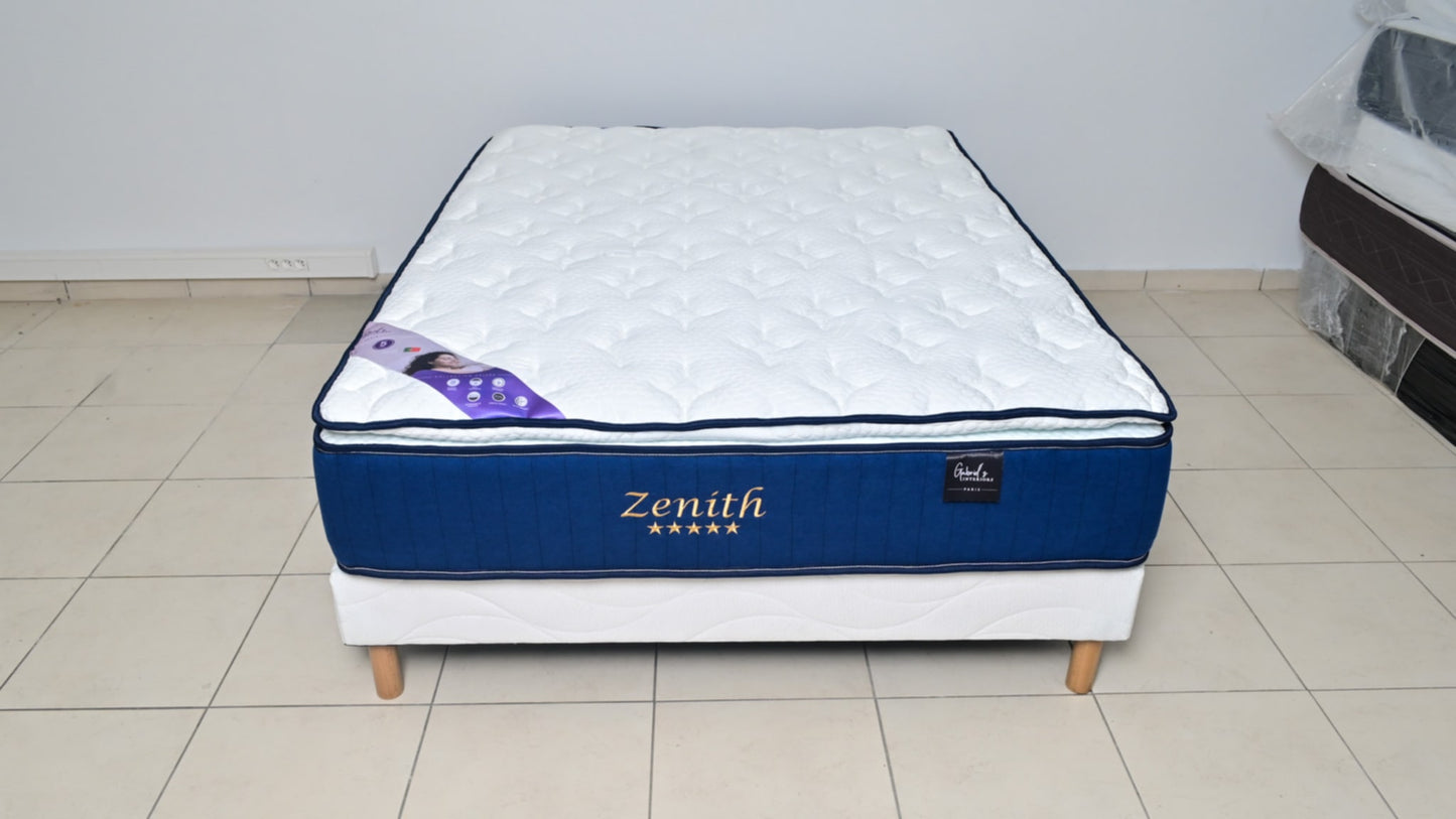 Matelas à Ressorts avec Surmatelas Zenith 160x200x32 cm