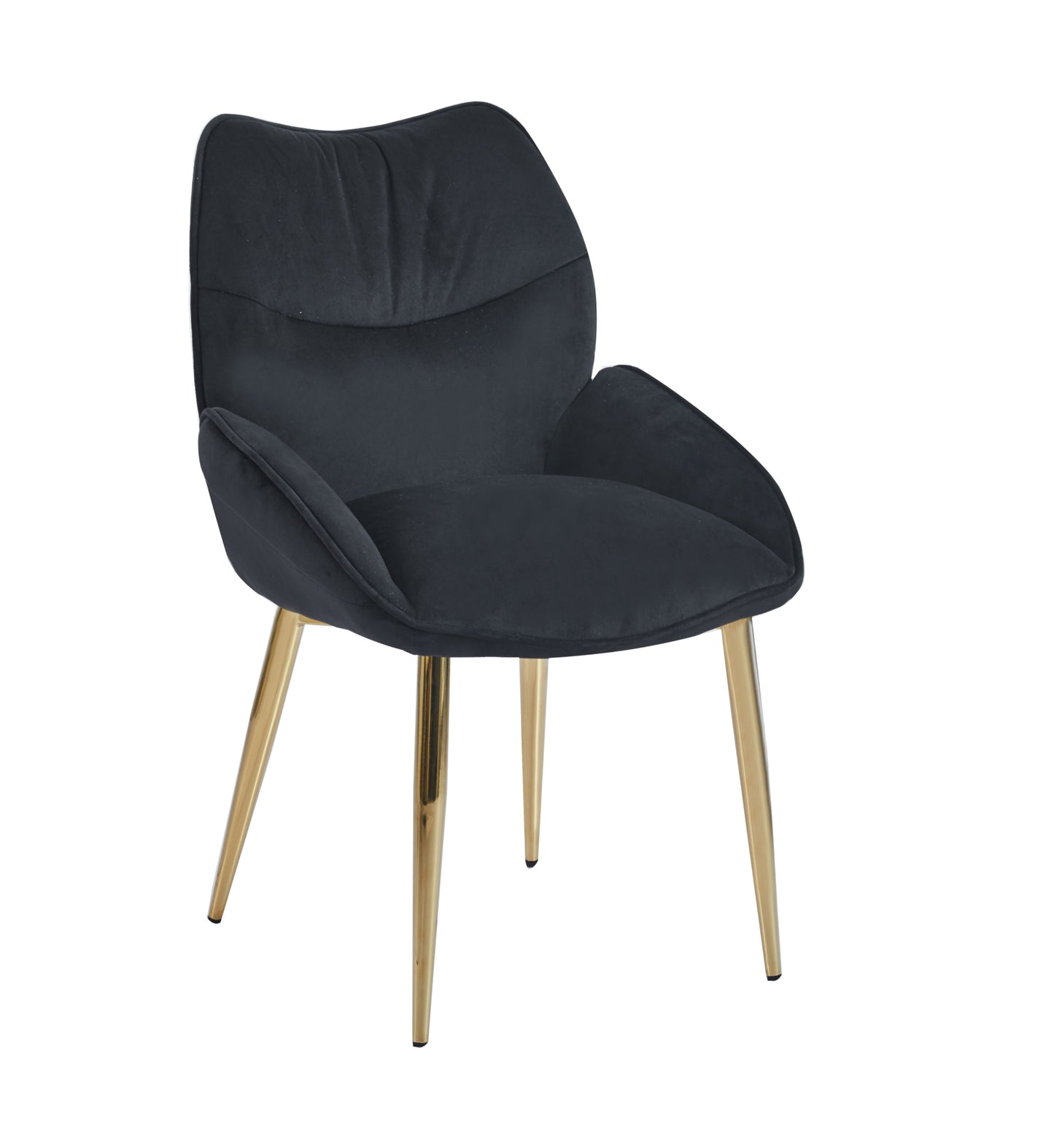 Chaise Loha en Velours avec Pieds Finition Dorée – Chic et Confort