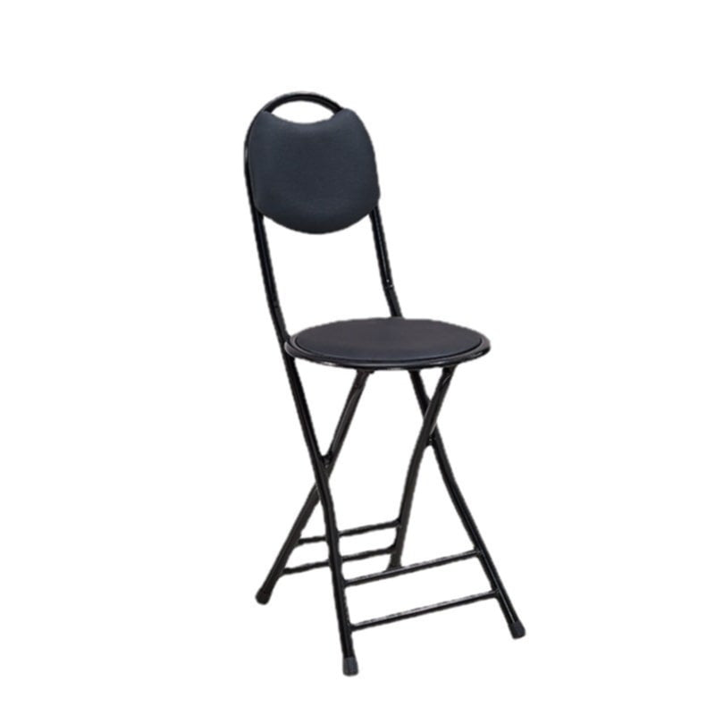 Tabouret Pliant en Métal Noir – Pratique et Robuste