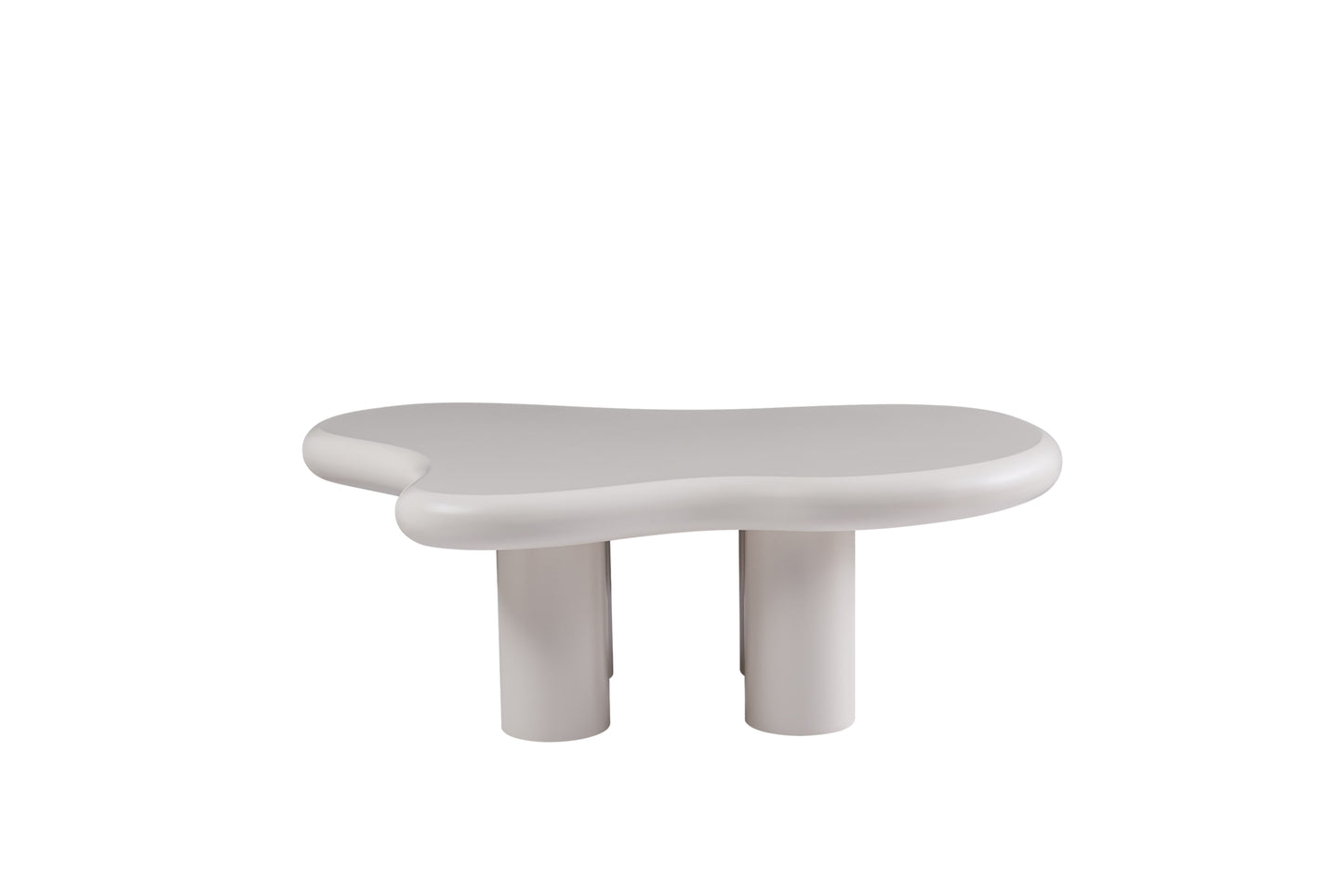 Table Basse Nuji – Pieds Blanc & Plateau 120x70x40 cm