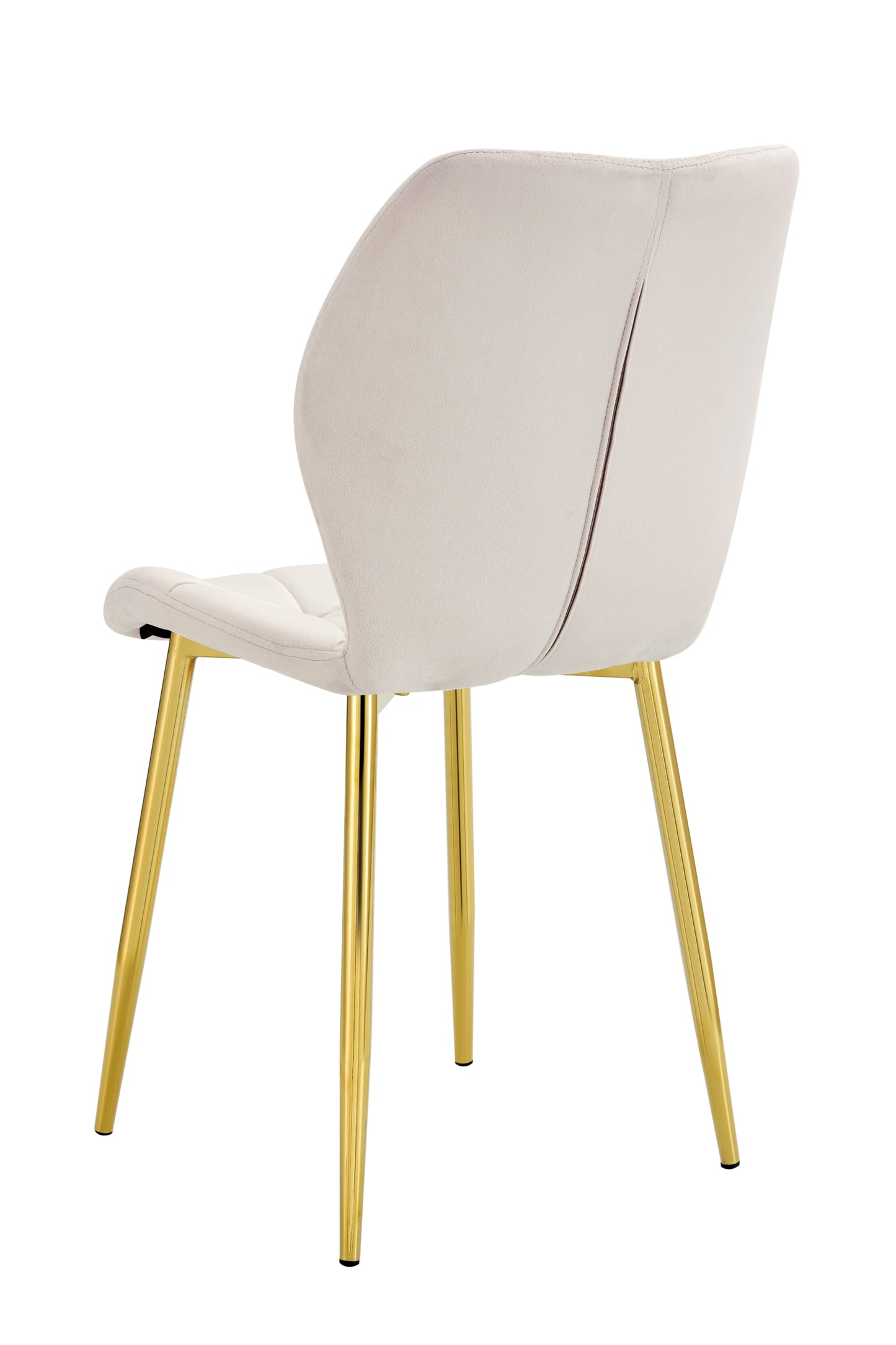 Chaise Coquillage avec Pieds Dorés – Élégance et Confort