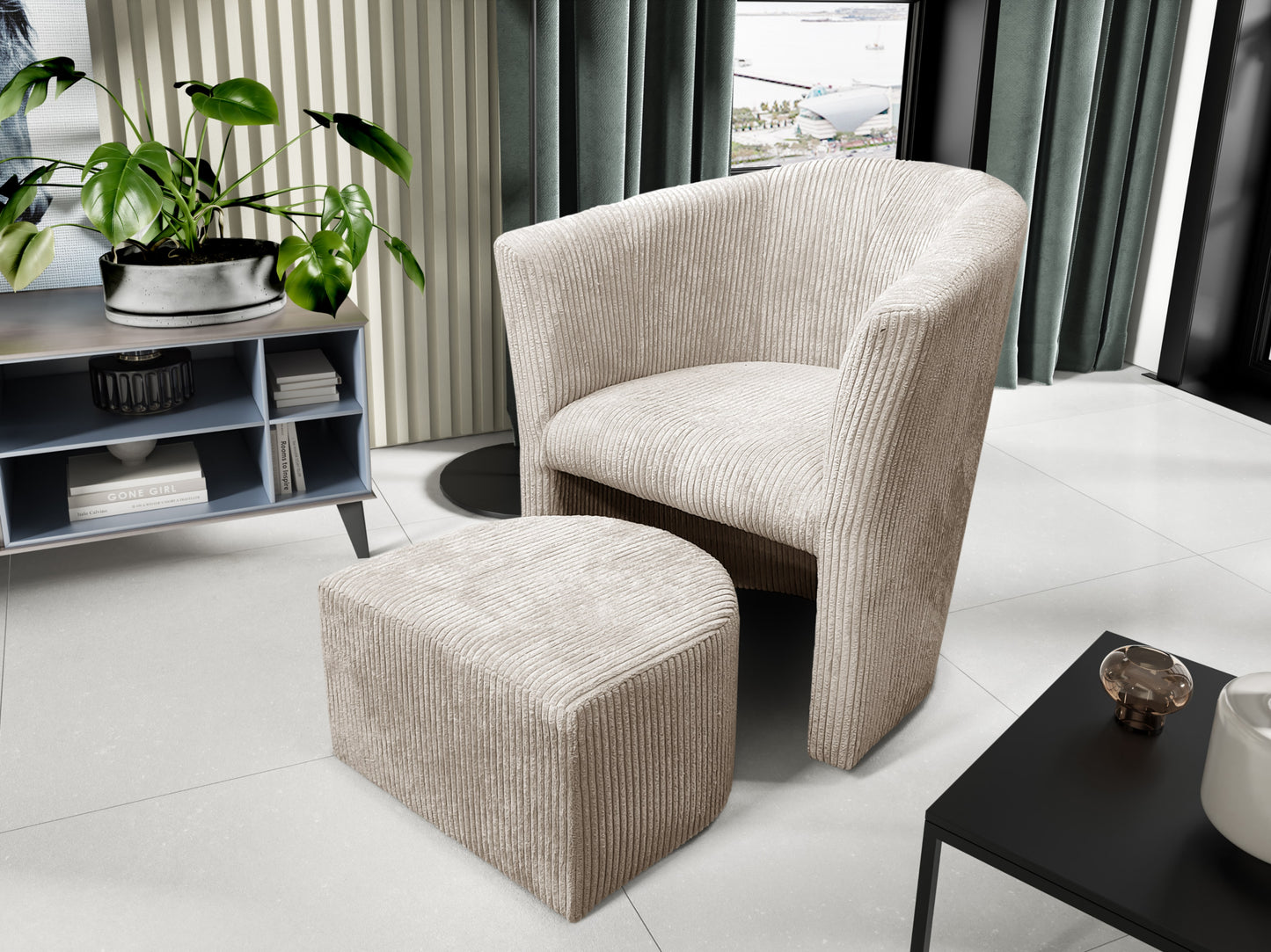 Fauteuil Lina – Élégance et confort en velours