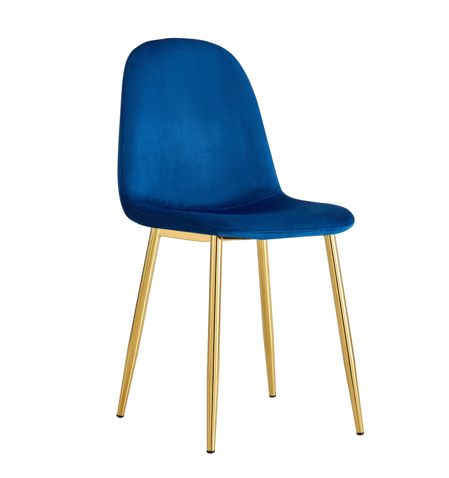 Chaise Scandinave en Velours avec Pieds Dorés – Élégance et Confort