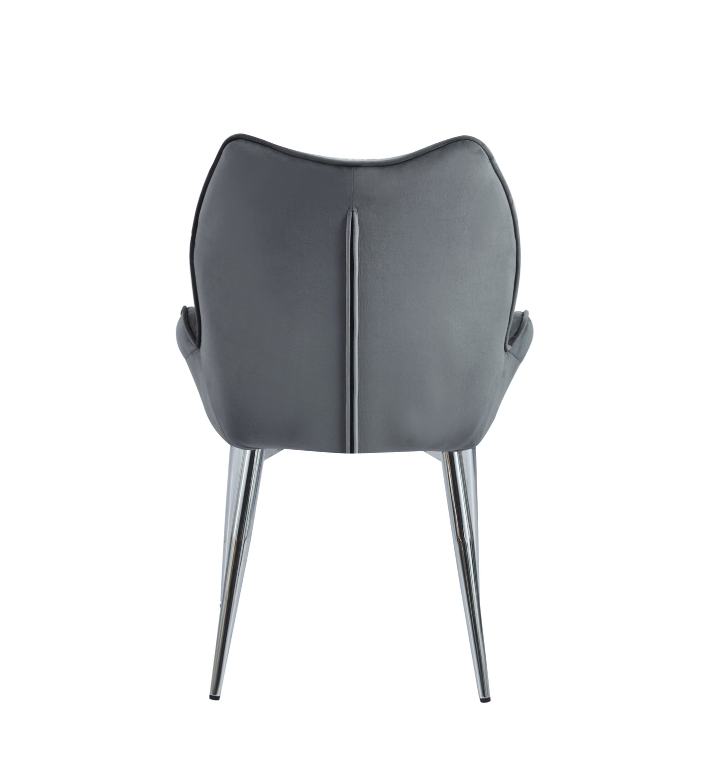 Chaise Loha en Velours avec Pieds Chromés – Élégance Moderne