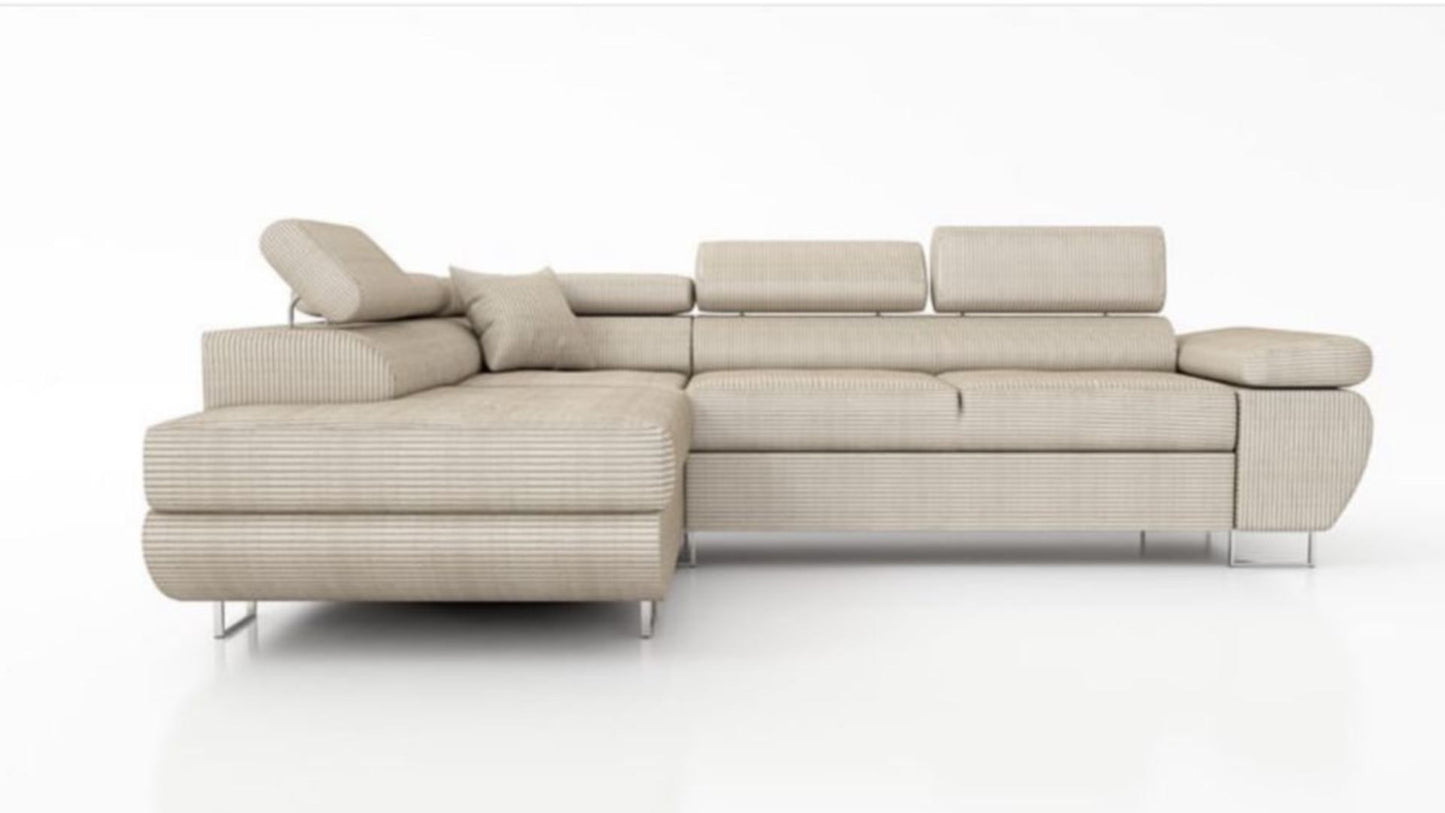 Canapé Toulouse – Angle gauche convertible 275 x 205 cm