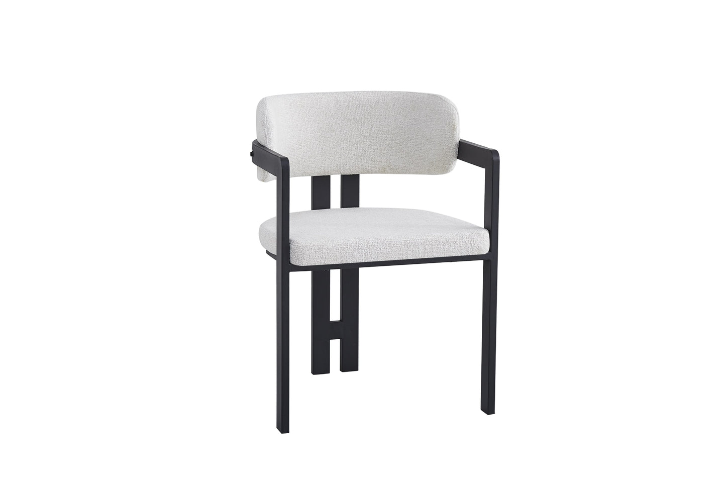 Chaise Mellow avec Pieds en Métal Noir – Assise Confort Élégante