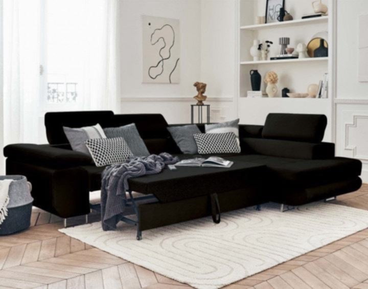 Canapé Toulouse – Angle droit convertible 275 x 205 cm